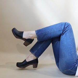 Sandgrens Brett Wood Clogs, LIKE NEW - Size 39 8.5-9, Black - Offers welcome!